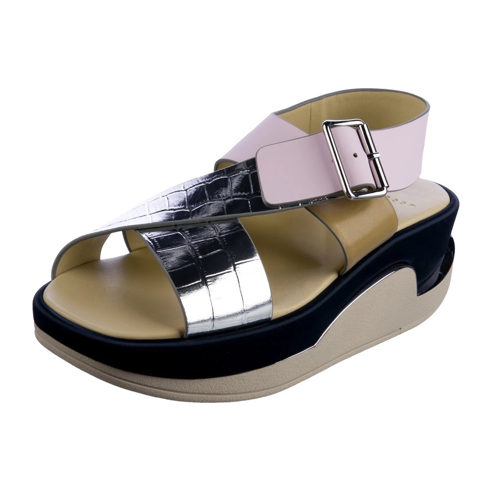 4CCCCees Silver and Pink Women's Sandals